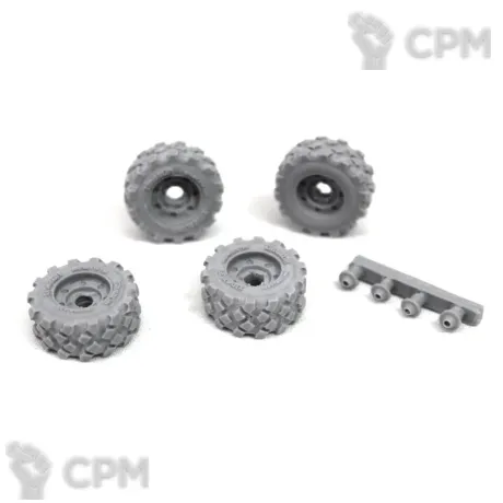 Описание картинки WHEELS - 23MM MILITARY WHEEL X 4 SPRUE от TPC по цене 320руб | Свободный Рынок Миниатюр - СРМ