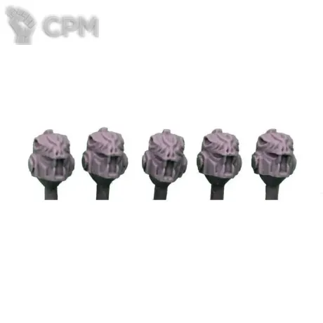 Описание картинки SNAKE SKULL HELMETS / HEADS X5 POST HUMAN SCALE от TPC по цене 190руб | Свободный Рынок Миниатюр - СРМ