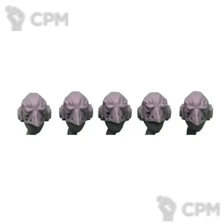 Описание картинки EAGLE SKULL HELMETS / HEADS X5 POST HUMAN SCALE от TPC по цене 190руб | Свободный Рынок Миниатюр - СРМ