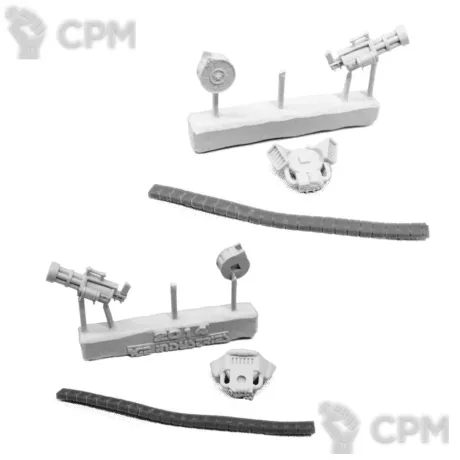 Описание картинки BFG SET - SATURATION FIRE - CHAIN GUN, BACKPACK, NON FLEXIBLE AMMO BELT &amp; AMMO DRUM от TPC по цене 320руб | Свободный Рынок Миниатюр - СРМ