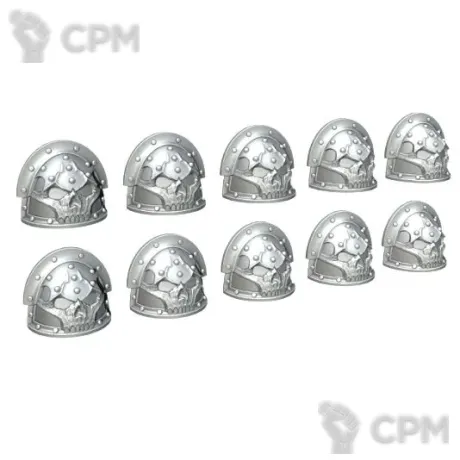 Описание картинки LEGIONARY SHOULDER PADS: CRANIUM PATTERN от TPC по цене 310руб | Свободный Рынок Миниатюр - СРМ