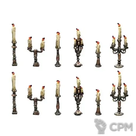 Описание картинки ANCIENT CANDLESTICKS от TPC по цене 310руб | Свободный Рынок Миниатюр - СРМ