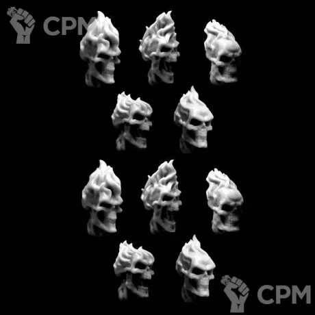 Описание картинки BURNING SKULLS (10) от TPC по цене 270руб | Свободный Рынок Миниатюр - СРМ