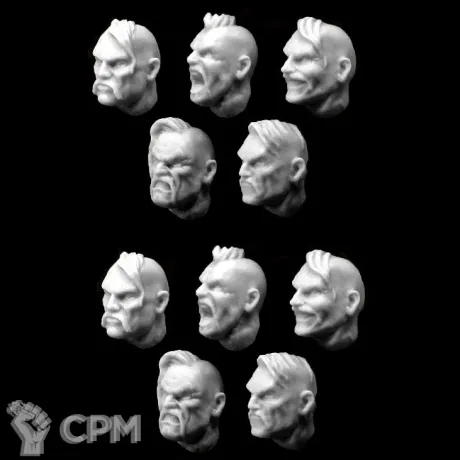 Описание картинки COSSACK HEADS (10) от TPC по цене 270руб | Свободный Рынок Миниатюр - СРМ