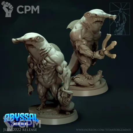 Описание картинки Люди-Акулы от Gabrigame_Print по цене 1 210руб | Свободный Рынок Миниатюр - СРМ