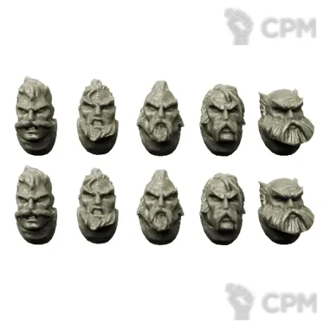 Описание картинки WOLVES SPACE KNIGHTS HEADS от TPC по цене 340руб | Свободный Рынок Миниатюр - СРМ