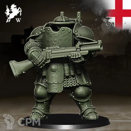 Описание картинки England-Heavy infantry (цена за 1 модель ) от 3D Wargaming по цене 400руб | Свободный Рынок Миниатюр - СРМ