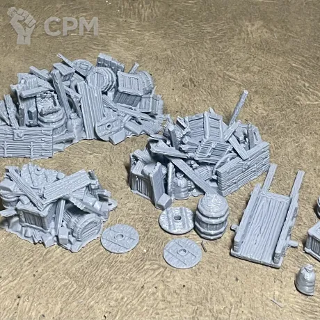Описание картинки Баррикады от 3D Wargaming по цене 675руб | Свободный Рынок Миниатюр - СРМ
