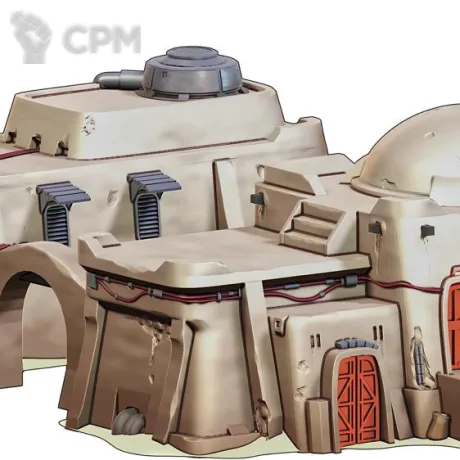 Описание картинки Двойной дом от 3D Wargaming по цене 5 000руб | Свободный Рынок Миниатюр - СРМ