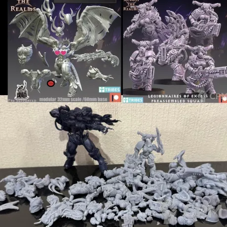 Описание картинки Noise marine, Demon prince от Across the Realms от Feodor по цене 100руб | Свободный Рынок Миниатюр - СРМ