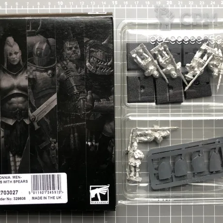 Описание картинки Bretonnian Men-At-Arms with Spears от Old Metal Collector по цене 5 600руб | Свободный Рынок Миниатюр - СРМ