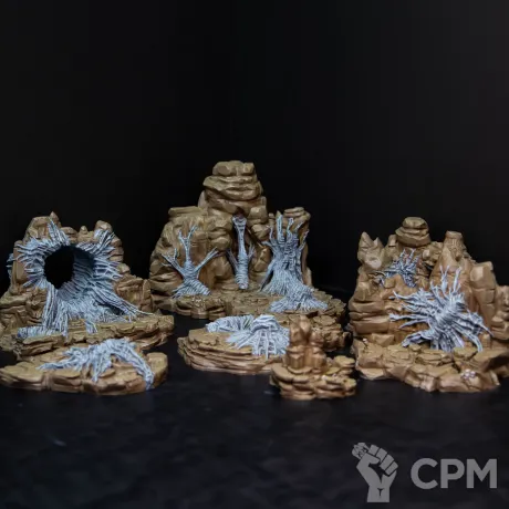 Описание картинки Wicked Webs Terrain Set от Monger по цене 11 950руб | Свободный Рынок Миниатюр - СРМ