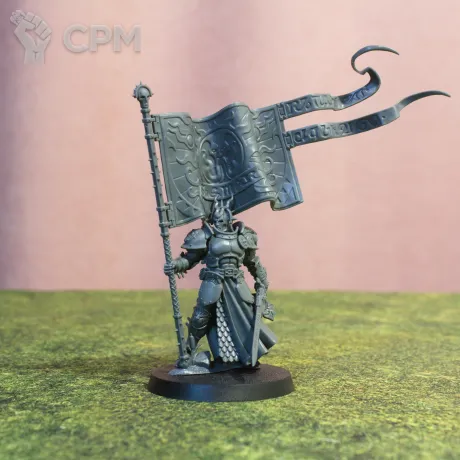 Описание картинки Knight-Vexillor with Banner of Apotheosis от _Revan по цене 1 200руб | Свободный Рынок Миниатюр - СРМ