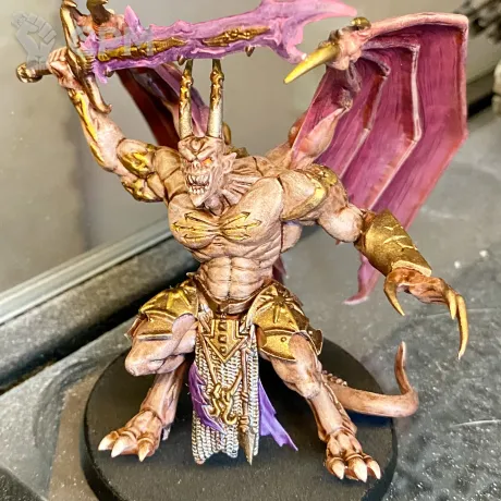 Описание картинки Daemon Prince with Wings от notr3d по цене 1 900руб | Свободный Рынок Миниатюр - СРМ