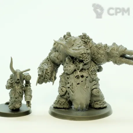 Описание картинки Nurgle Daemon Prince and Herald от Plants vs Zombies по цене 1 980руб | Свободный Рынок Миниатюр - СРМ