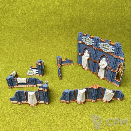 Описание картинки Складной террейн из набора Battle Nun set от Миниатюры и фигурки по цене 100руб | Свободный Рынок Миниатюр - СРМ