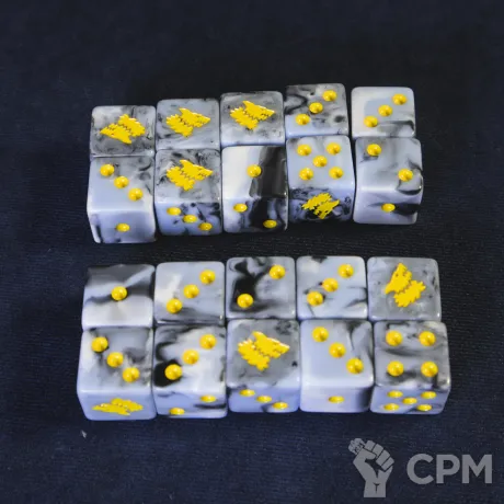 Описание картинки Space wolves dice от izengreen по цене 2 200руб | Свободный Рынок Миниатюр - СРМ