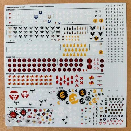 Описание картинки [Armageddon] Transfer Sheet от notr3d по цене 1 000руб | Свободный Рынок Миниатюр - СРМ