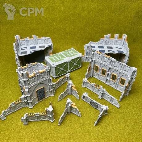 Описание картинки Складной цветной террейн из набора Armored set 11я редакция от Террейн и миниатюры по цене 100руб | Свободный Рынок Миниатюр - СРМ