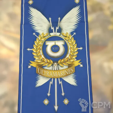 Описание картинки Флаг ультрамаринов от Print Art Studio по цене 450руб | Свободный Рынок Миниатюр - СРМ