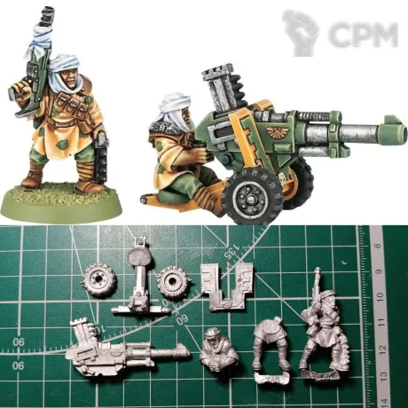 Описание картинки Tallarn Autocannon Team (1994) от Stark Foundry по цене 615руб | Свободный Рынок Миниатюр - СРМ