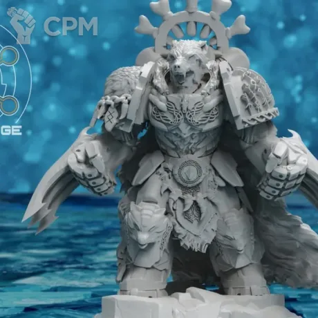 Описание картинки Space Wolves Veteran от Studio Cockatoo по цене 303руб | Свободный Рынок Миниатюр - СРМ