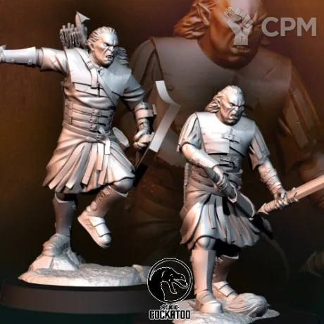 Описание картинки Ork commander от Studio Cockatoo по цене 150руб | Свободный Рынок Миниатюр - СРМ