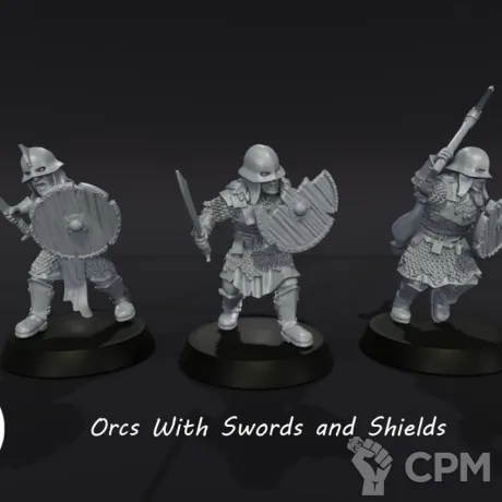 Описание картинки Orc`s щит/меч от Studio Cockatoo по цене 300руб | Свободный Рынок Миниатюр - СРМ