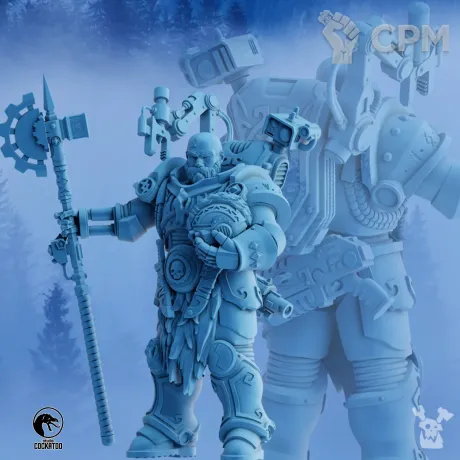 Описание картинки Iron Priest от Studio Cockatoo по цене 350руб | Свободный Рынок Миниатюр - СРМ