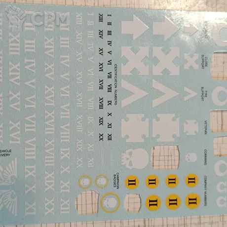 Описание картинки Декали ультрамарины техника 4 от Prokshna по цене 100руб | Свободный Рынок Миниатюр - СРМ