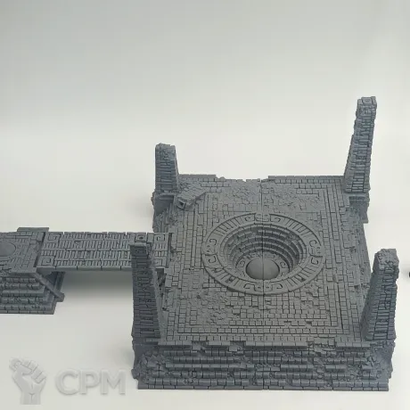 Описание картинки Центральная площадь - Фэнтези Террейн от Terrain Print по цене 800руб