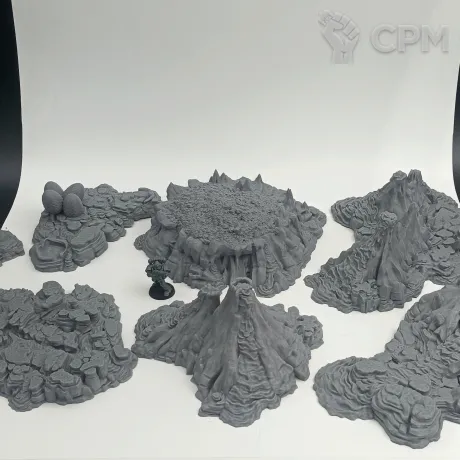 Описание картинки Логово Дракона - Фэнтези Террейн от Terrain Print по цене 800руб