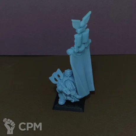 Описание картинки Dwarf King/Thane with Banner #2 от Lazurith по цене 200руб | Свободный Рынок Миниатюр - СРМ