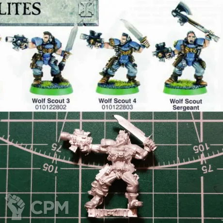 Описание картинки Wolf Scout 3 (3ed) от Stark Foundry по цене 310руб | Свободный Рынок Миниатюр - СРМ
