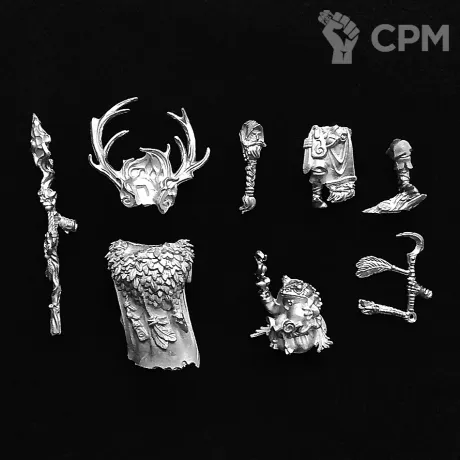Описание картинки Warhammer - The old World - Elementalist and familiar (Metal) от FULL METAL по цене 850руб | Свободный Рынок Миниатюр - СРМ