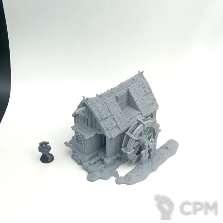 Описание картинки Водяная Мельница - Фэнтези Террейн от Terrain Print по цене 1 900руб | Свободный Рынок Миниатюр - СРМ