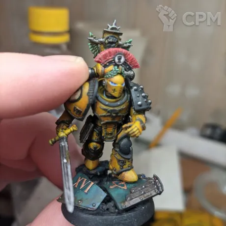 Описание картинки Pretor Imperial Fists от @Avdohaprint по цене 500руб | Свободный Рынок Миниатюр - СРМ