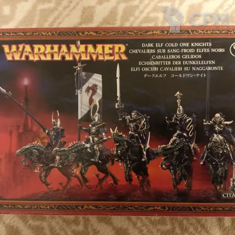 Описание картинки Dark elf cold one knights от Ursus по цене 5 000руб | Свободный Рынок Миниатюр - СРМ