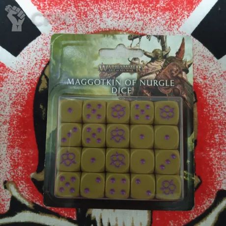 Описание картинки Maggotkin of Nurgle Dice от Ultra_Chaot!c по цене 5 000руб | Свободный Рынок Миниатюр - СРМ