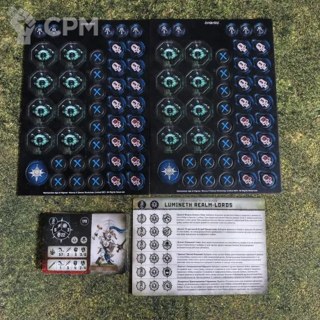 Описание картинки Warcry: Lumineth Realm–Lords (только карты и жетоны) от _Revan по цене 650руб | Свободный Рынок Миниатюр - СРМ