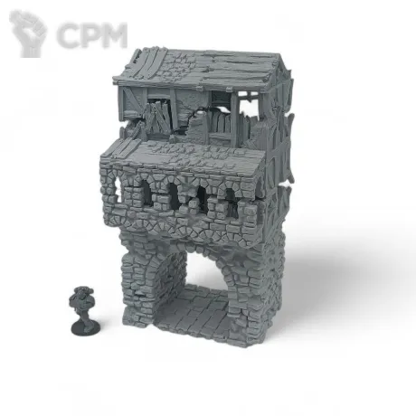 Описание картинки Разрушенные Городские Ворота - Террейн, Shadowfey Ruins от Terrain Print по цене 2 450руб | Свободный Рынок Миниатюр - СРМ