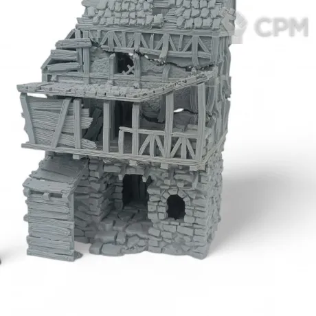 Описание картинки Разрушенный Пост Охраны - Террейн, Shadowfey Ruins от Terrain Print по цене 2 500руб | Свободный Рынок Миниатюр - СРМ