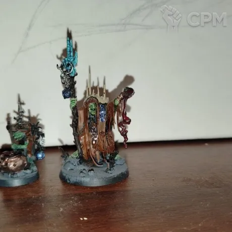 Описание картинки Swampcalla Shaman with Pot-grot от Кирмандос по цене 1 000руб | Свободный Рынок Миниатюр - СРМ