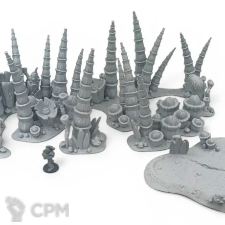 Описание картинки Инопланетные растения - Террейн от Terrain Print по цене 2 400руб | Свободный Рынок Миниатюр - СРМ