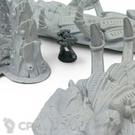 Описание картинки Наросты Тиранид - Warhammer Террейн от Terrain Print по цене 2 500руб | Свободный Рынок Миниатюр - СРМ