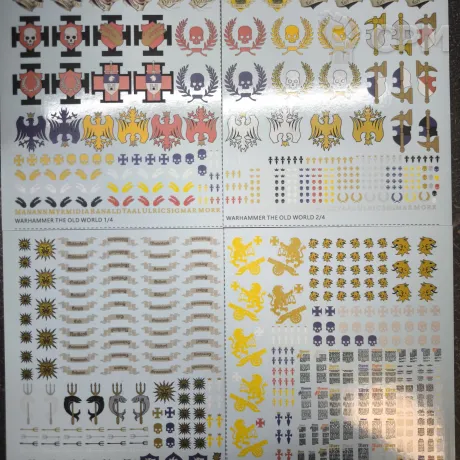Описание картинки Empire Of Man transfer sheet Декали Империи от Fle94 по цене 1 500руб | Свободный Рынок Миниатюр - СРМ