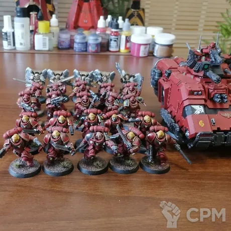 Описание картинки Blood angels army, без сангвинарной гвардии от Ринат по цене 16 000руб | Свободный Рынок Миниатюр - СРМ