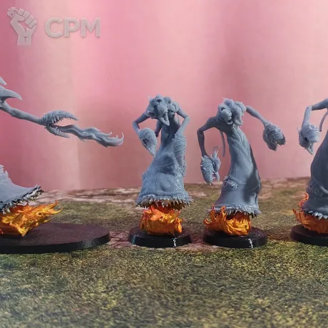 Описание картинки Flamers + Exalted Flamer of Tzeentch от _Revan по цене 1 250руб | Свободный Рынок Миниатюр - СРМ