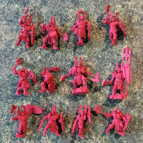 Описание картинки Chaos Warriors of Khorne от _Revan по цене 1 650руб | Свободный Рынок Миниатюр - СРМ