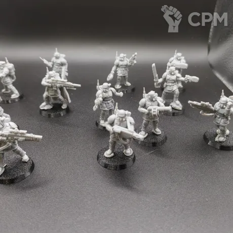 Описание картинки kill Team - Kasrkin + базы от Мастерская Крипов по цене 850руб | Свободный Рынок Миниатюр - СРМ